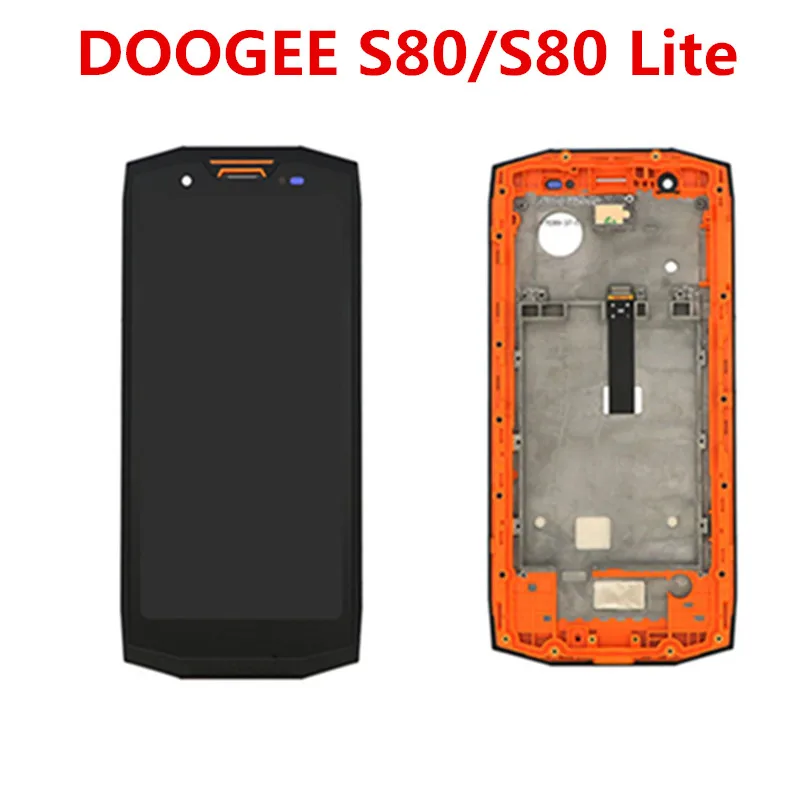 

New Original DOOGEE S80/S80 Lite LCD Display+Touch Screen Digitizer With Frame Assembly LCD +Tools For Doogee S80 Phone