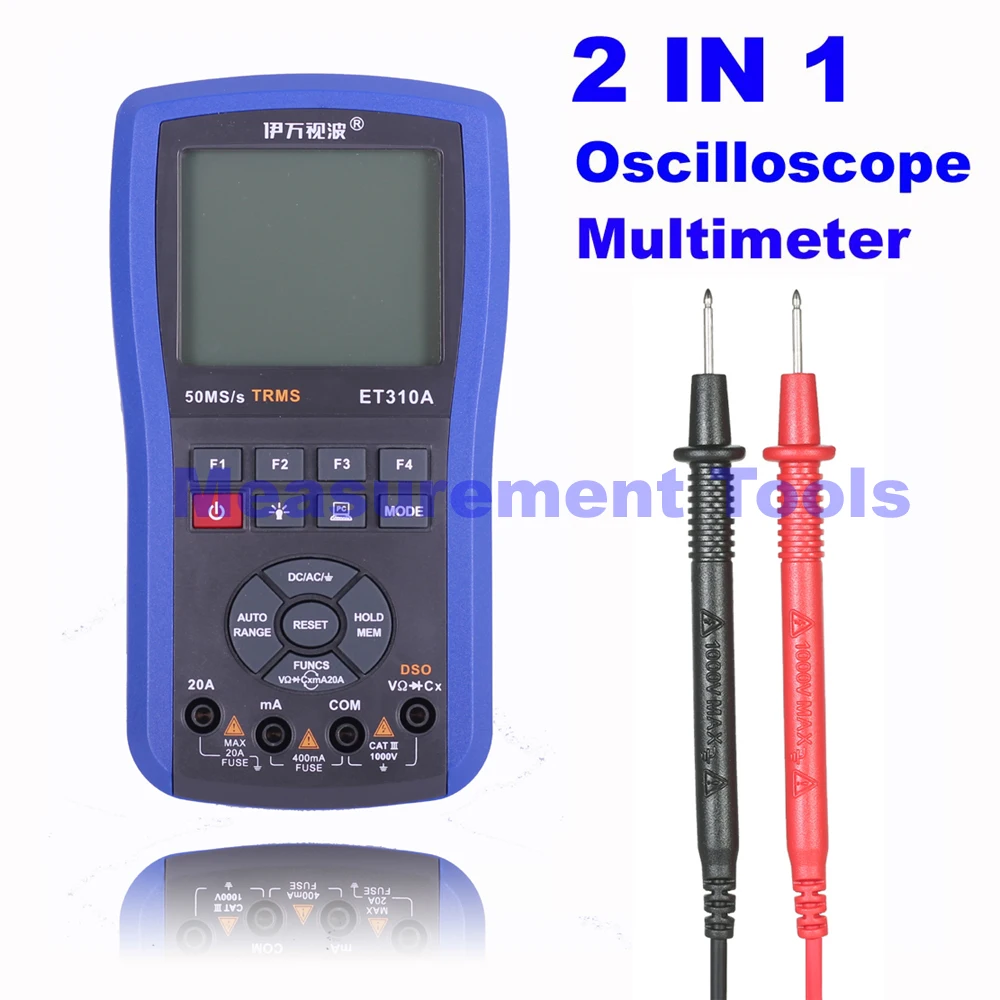 

M131 ET310A 2 in 1 20MHz 80Msps Digital Handheld Storage Oscilloscope ScopeMeter + Multimeter better than ET201