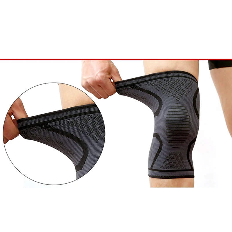 

New Running Cycling Knee Support Braces Elastic Nylon Sport Compression Knee Pad Sleeve for Basketball Volleyball Kneepad