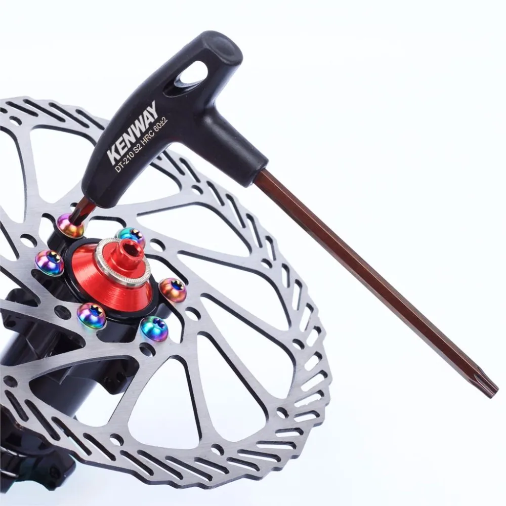 

Ultralight Bicycle Brake Disc T25 Wrench For MTB Disc Brake RotorsTorx Head Bolt Screw T-wrench Repair Cycling Bike Repair Tool