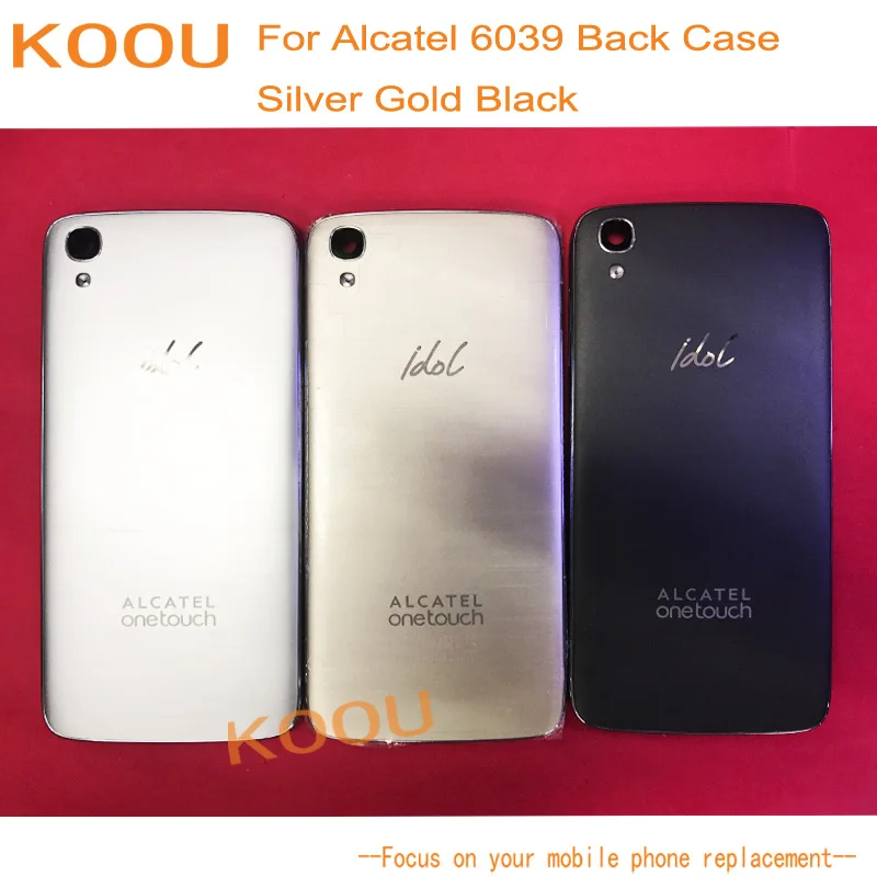 

Back Cover Case For Alcatel One Touch Idol 3 6039 6039A 6039K 6039Y 4.7'' Smart Phone Back Housing Battery Case Cover Hard PC