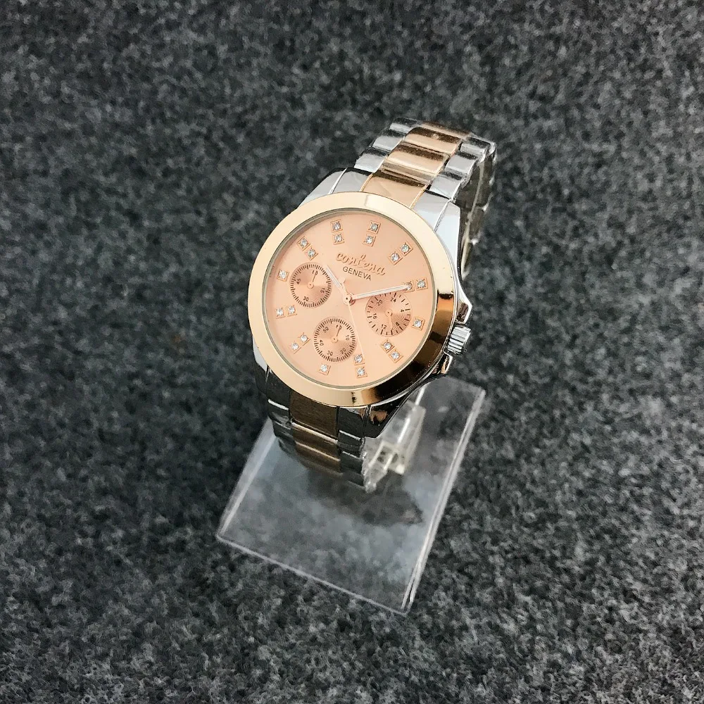 

Contena Fashion Casual men wristwatches quartz stainlees steel strap watches male clocks