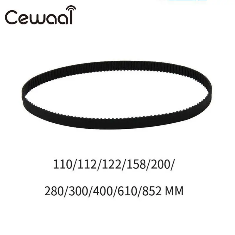 

CEWAAL New Version GT2 3D Printer Timing Belt Closed Loop 2GT-6 Width 6MM Length Optional