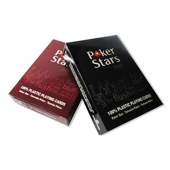

1 Set Fashion Cool Poker Stars Texas Hold'Em Plastic Playing Cards Waterproof Frosting Poker Card Pokerstar Board Game
