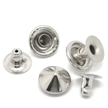 

20 Sets Silver Tone Clothing Belt Bag Shoes Cone Spike Garment Studs Spots Pointed Rivets 9mm 8mm