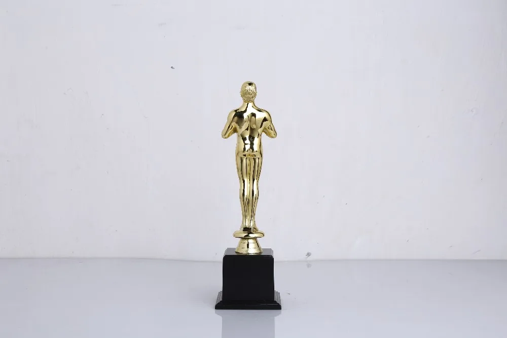 Сплав цинка 30 см, статуя Оскара, Оскар трофей, Реплика Оскар трофей Голливуд Оскар Вечерние призы