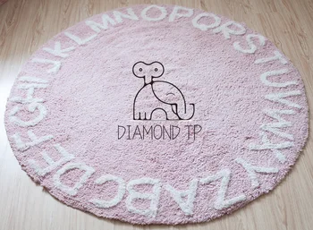 

INS Nordic Wind 26 Letter Cotton Mat Children's House Mat Home Decoration Outdoor Picnic Mat