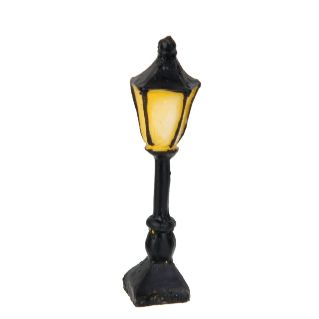 1xSquare Street Lamp Bonsai Dollhouse Miniature Flower Terrerium Decor Craft