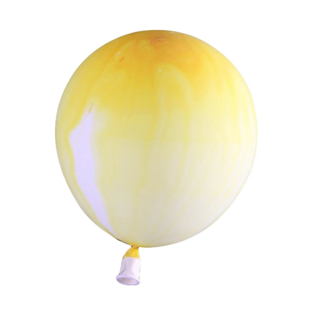 100 шт 12 дюймов Агат облако красочный воздушный шар для вечерние украшения сада на день рождения свадьбы - Цвет: Yellow
