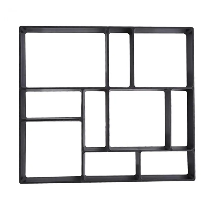 Bricolage-En-Plastique-Chemin-Maker-Moule-Manuellement-Pavage-Ciment-Brique-Moules-pierre-de-jardin-Route-moules (1)