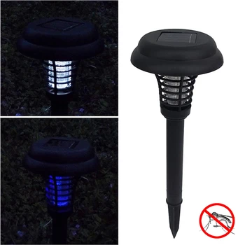 

Outdoor LED Solar Powered Yard Garden Lawn Light Waterproof Anti Mosquito Insect Pest Bug Zapper Killer Trapping LED Solar Lamp