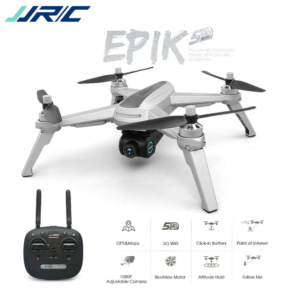 

JJRC X5 GPS Brushless Motor RC Drone with 1080P 5G WIFI FPV Adjustable Camera GPS Follow Me RC Quadcoter VS MJX Bugs 5W