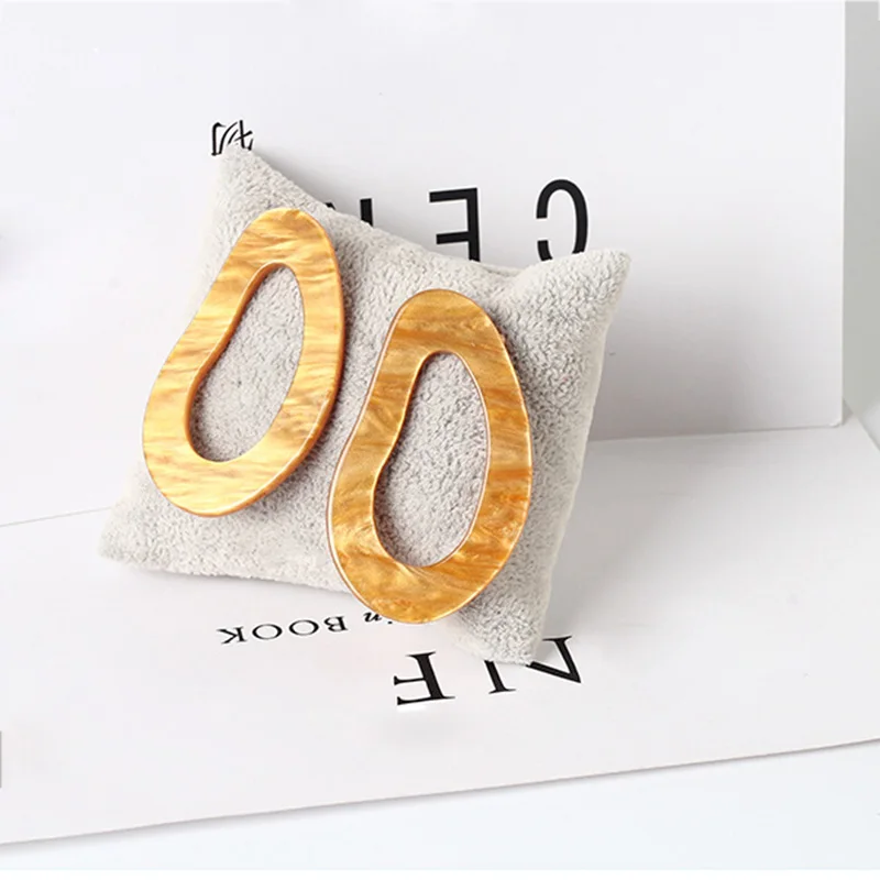 

Marble Print Acrylic Earrings Fashion Retro Geometric Irregular Long Drop Acetate Dangle Earrings For Women Girl 2019 Jewelry