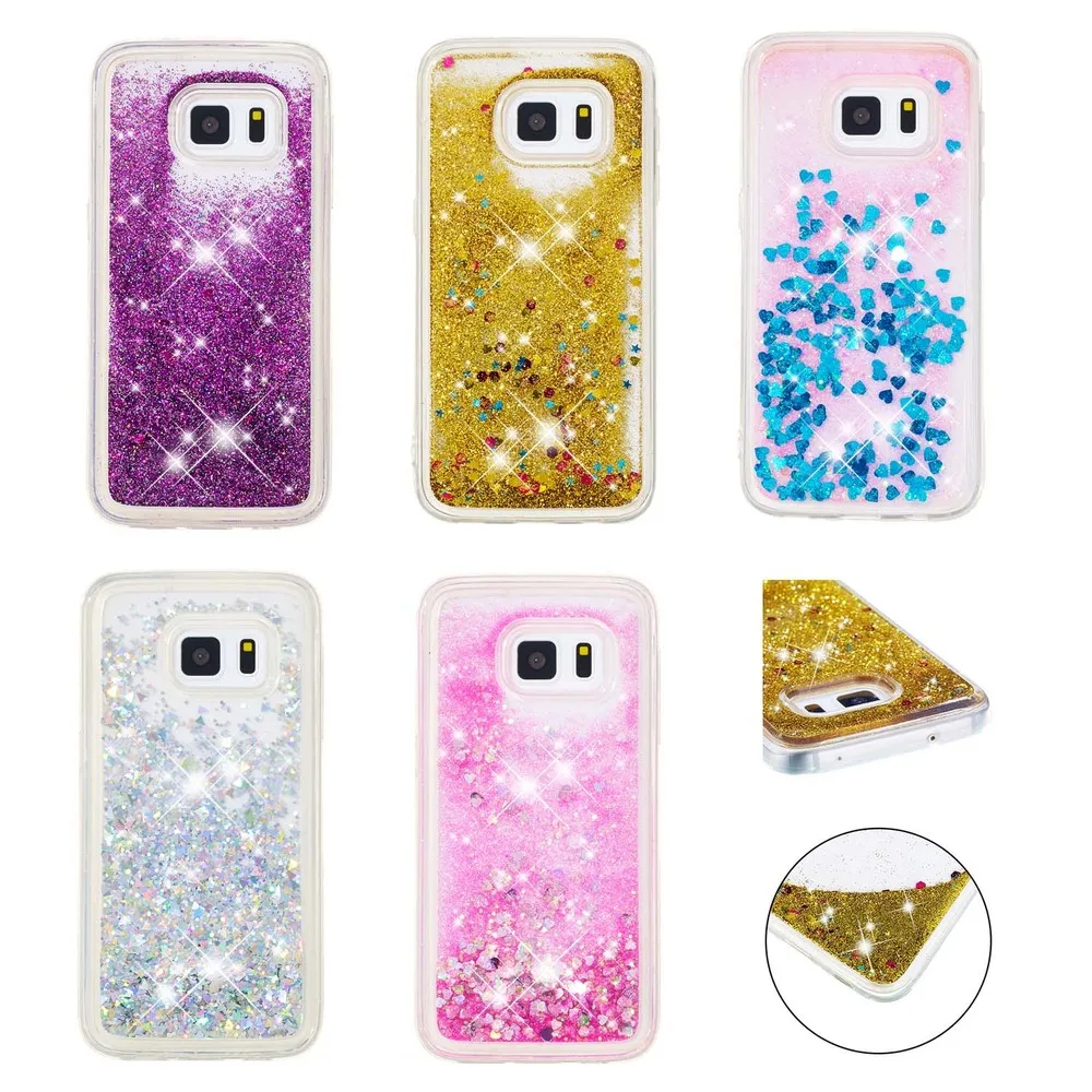 Для Samsung Galaxy S5 блестящий чехол с зыбучим песком S 5 5S G900 SM G900H G900F блестящая