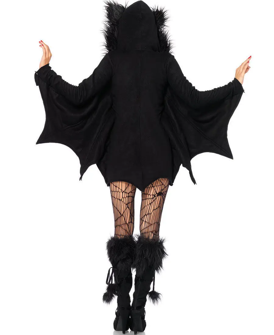 Сексуальный костюм вампира на Хэллоуин, женский черный костюм злой летучей мыши, одежда на Хэллоуин, маскарадный костюм вампира