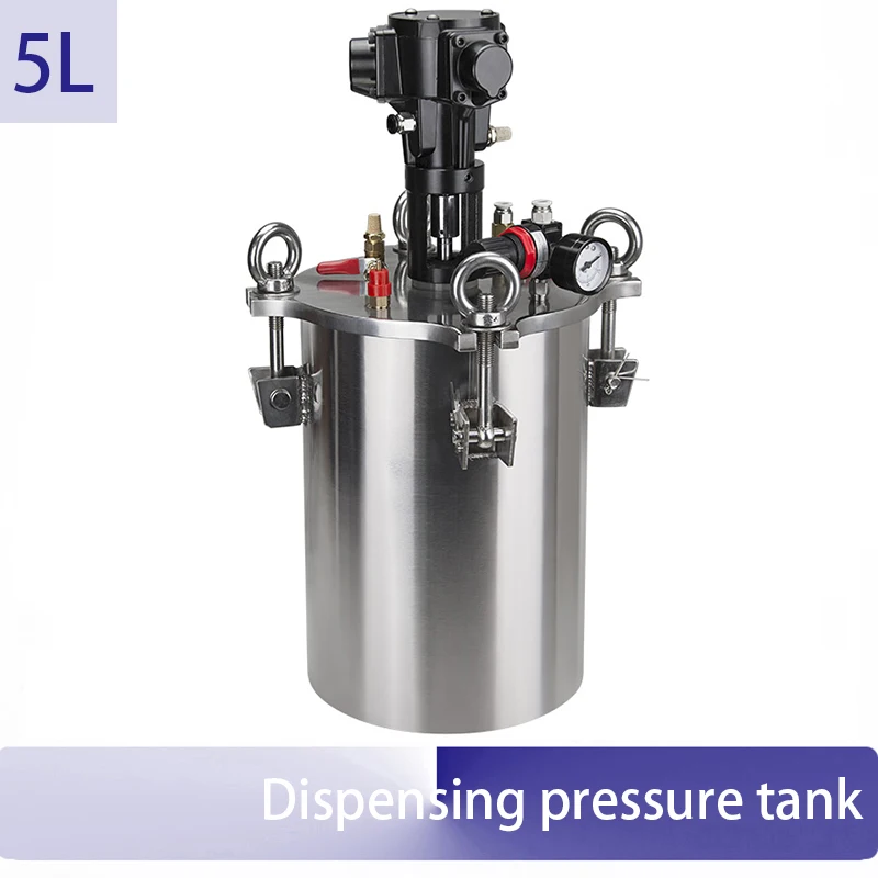 5 liters Stirring pneumatic pressure tank Stainless steel barrel