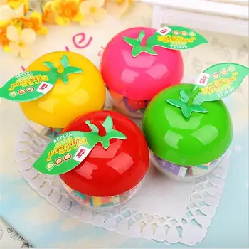 

1 pcs Korean creative stationery children cute apple-shaped bottled fruit gift Christmas Eve apple styling eraser