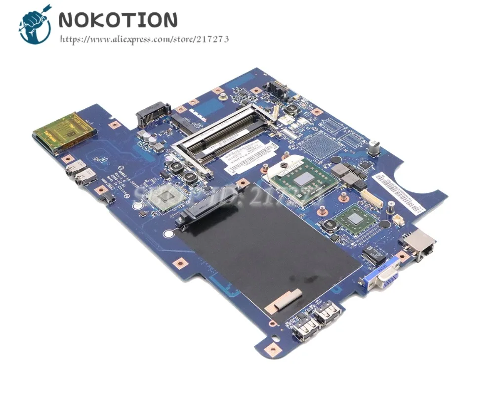 Black Friday  NOKOTION For Lenovo G555 Laptop Motherboard NAWA2 LA-5972P 11S69039841 69039841 Socket S1 DDR2 Free