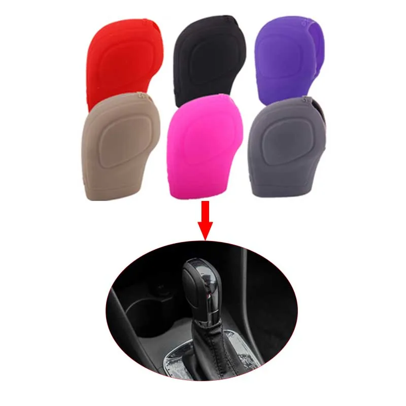 

Universal Gear Shift Collars Antislip Soft Silicone Truck Car Gear Shifter Shift Lever Knob Cover For Volkswagen Polo Bora
