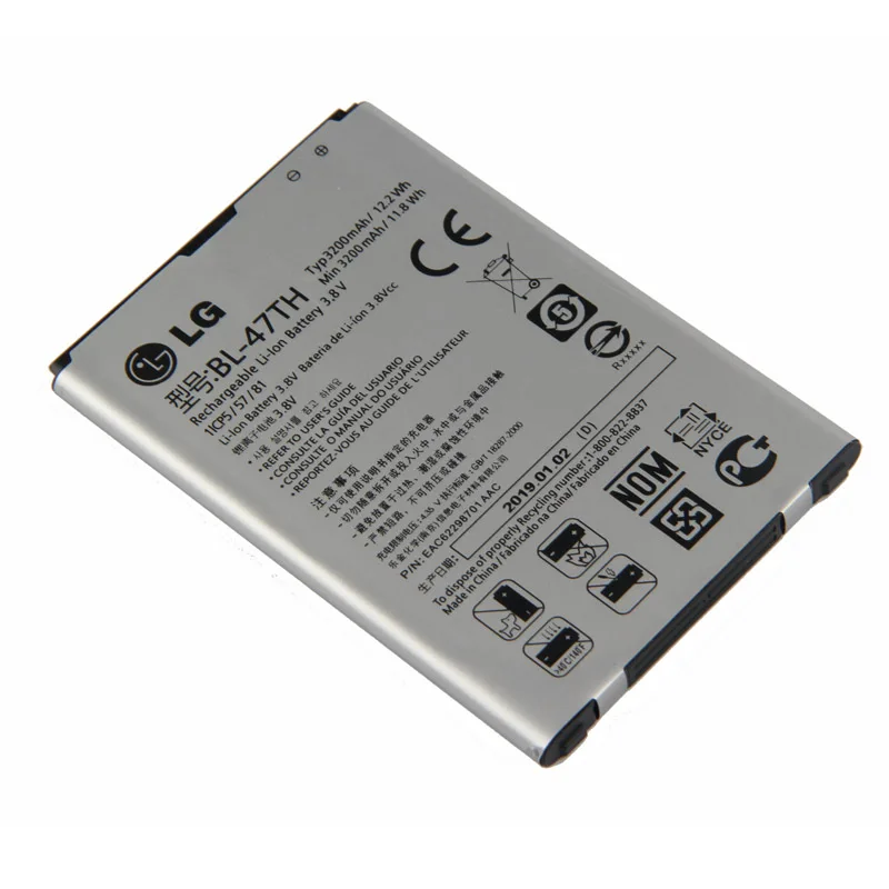 Оригинальный аккумулятор для телефона LG F350 Optimus G Pro 2 F350K F350S F350L D837 D838 BL47TH 3200 мА/ч с