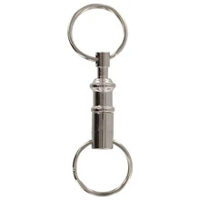 100 Pcs New Outdoor Removable Keychain Stainless Steel Hooks Quick Release Pull-Apart Detachable Key Chain with Two Split Rings 100 Pcs New Outdoor Removable Keychain Stainless Steel Hooks Quick Release Pull-Apart Detachable Key Chain with Two Split Rings