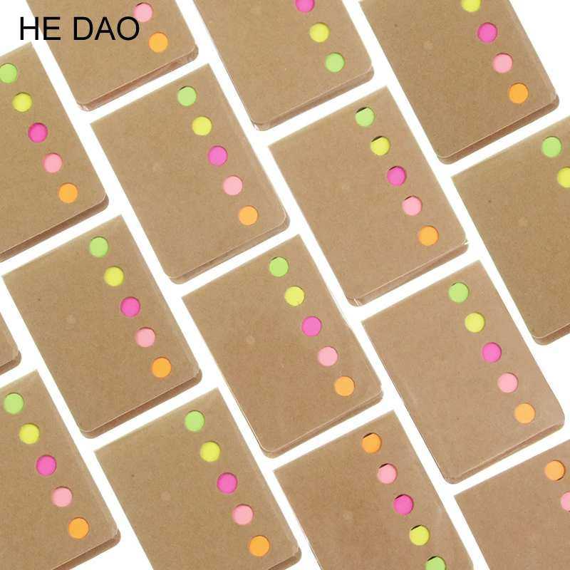 

3 Pcs/lot Novelty Kraft Paper Cover Candy Color Memo Pad N-times Sticky Notes Bookmark Notepad School Office Gifts Supplies