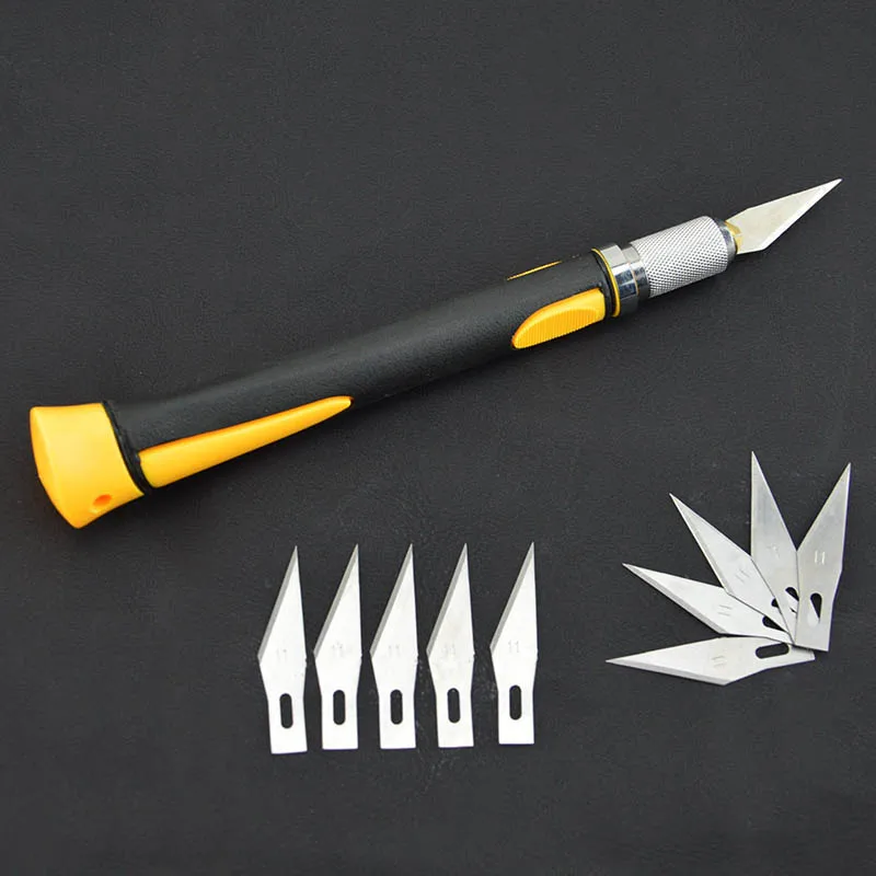 

6 Pcs Blades Carving Handle Woodworking Carving Tools Fruit Food Craft Sculpture Engraving Knife Sculpture Carving Knife