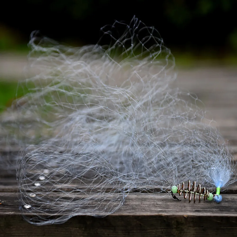 

Copper Spring Shoal Fishing Net with Night Luminous Beads Ball copper Spring Shoal Fishing Net Netting Fishing Tackle 4.20