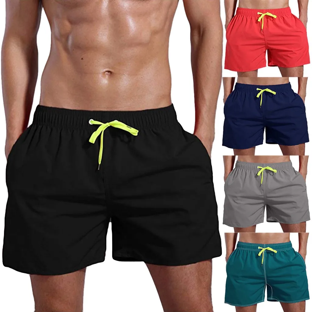 

Men's Sport Beach Quick-drying Solid Color Short Trouser Shorts Support Wholesale And Dropship