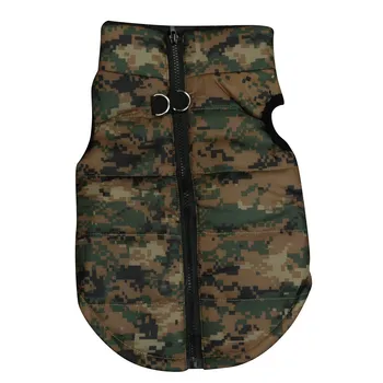 

XS/S/M/L Pet Vest Parkas Warm Winter Clothes Unisex Jacket Camouflage Cloth Dog Polyester #013