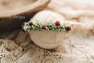 Christmas berry headwear ~ original baby photo headwear ~ newborn photography prop baby girl headbands