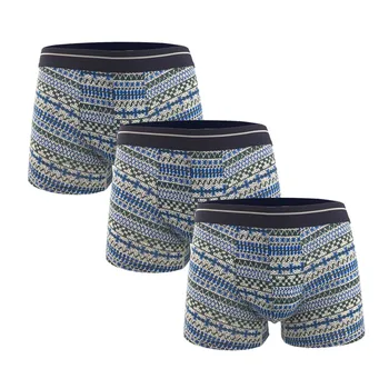 

Distinctive Geometric Sexy Boxershorts Underwear Men Underpants Comfy Male cuecas masculina Sexy marca boxer homme calzoncillos