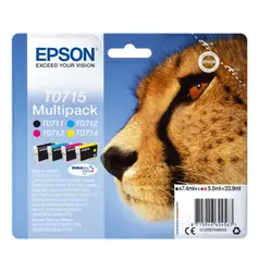 Epson T0715, Negro, Cian, пурпурный, Амарилло, Epson,-Epson Stylus SX610FW SX600FW SX515W-Epson