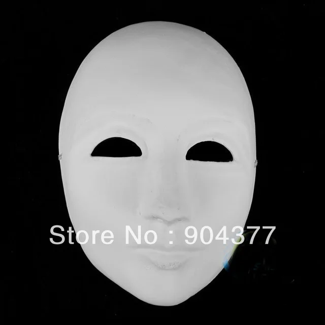 Thicken Unpainted White Men Masquerade Masks Paper Pulp Full Face To Awesome Decorate Masquerade Mask Thicken Unpainted White Men Masquerade Masks Paper Pulp Full Face To Awesome Decorate Masquerade Mask