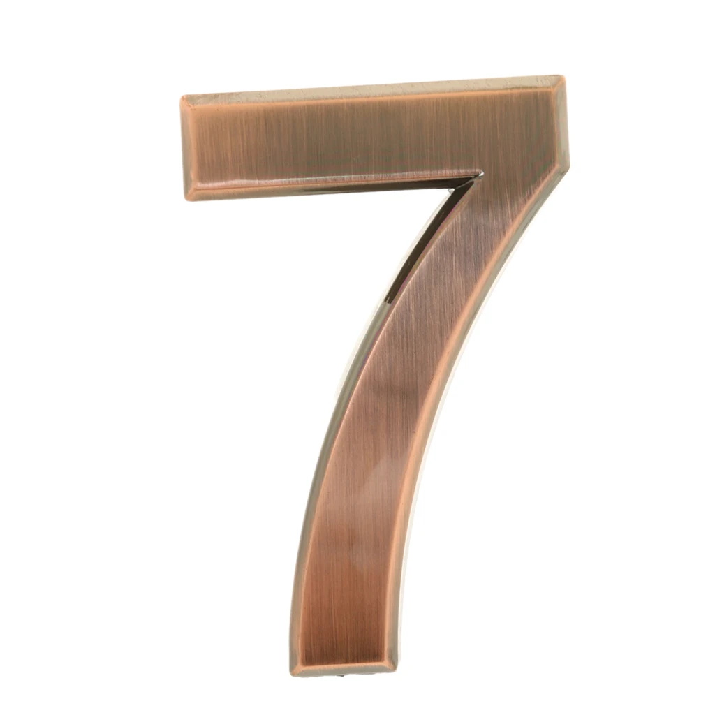 1 Set Bronze House Door Numbers Hotel Room Door Number Stickers Office Depart Address Number Plaques Wedding Party DIY Ornament 