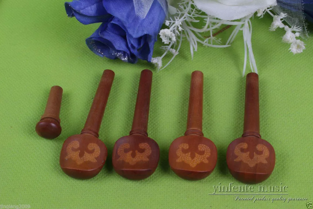 

2 комплекта 4/4 черные детали для скрипки jujube, деревянная затычка, колышек, подставка для ног, Концевая шпилька #451