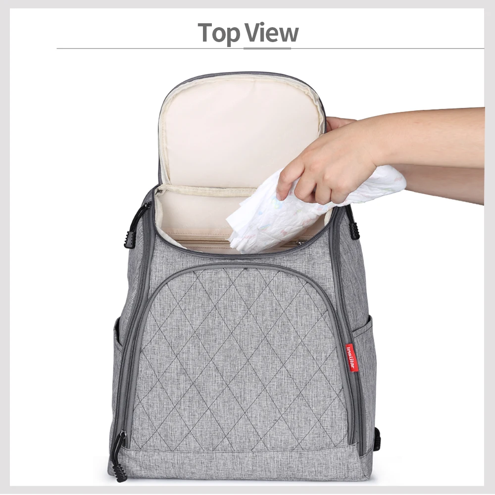 Повседневное пеленки сумка-рюкзак с коляской ремни большой Ёмкость многофункциональный для беременных сумка Для женщин Дорожная сумка
