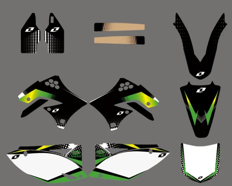 

0024 New Style TEAM GRAPHICS & BACKGROUNDS DECALS STICKERS Kits for Kawasaki KX450F KXF450 2009 2010 2011 2012 KX 450F KXF 450