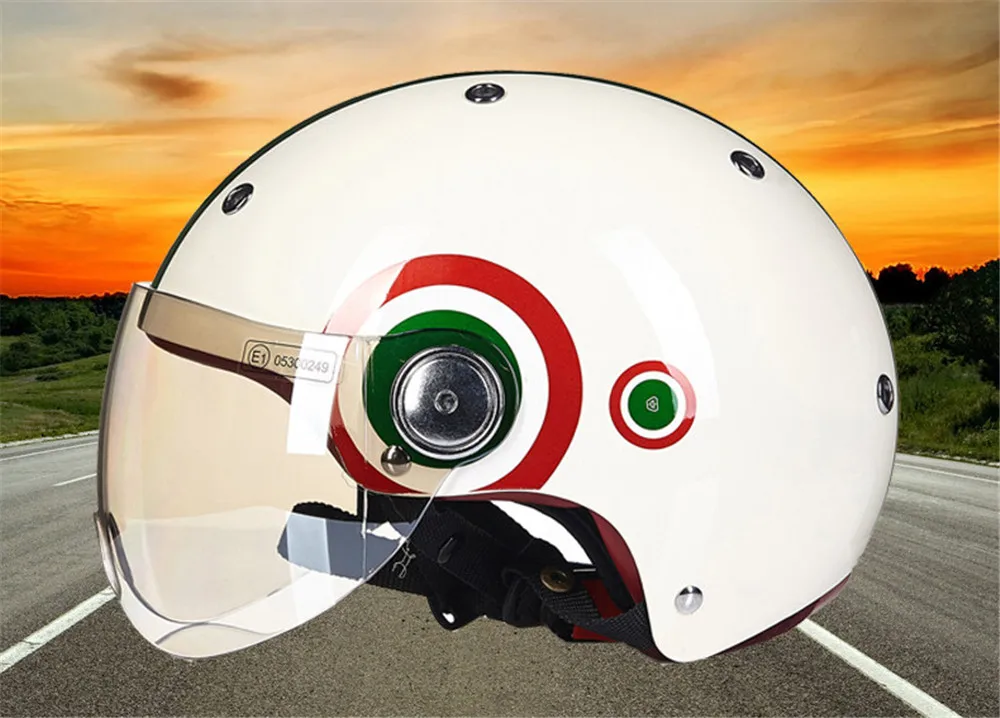 BEON Мода moto rcycle шлем Чоппер Половина лица винтажный шлем Casque Casco мото cicleta Capacete шлемы унисекс