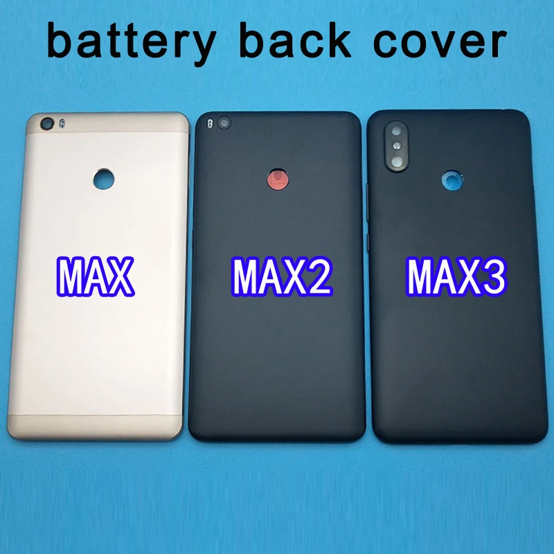 Koop Xiao mi mi max 3 BATTERIJ cover Achterdeur Terug Behuizing Case MAX3 Mi DDLE chassis voor Max2 Xiao Mi mi max 2 batterij Cover Vervang