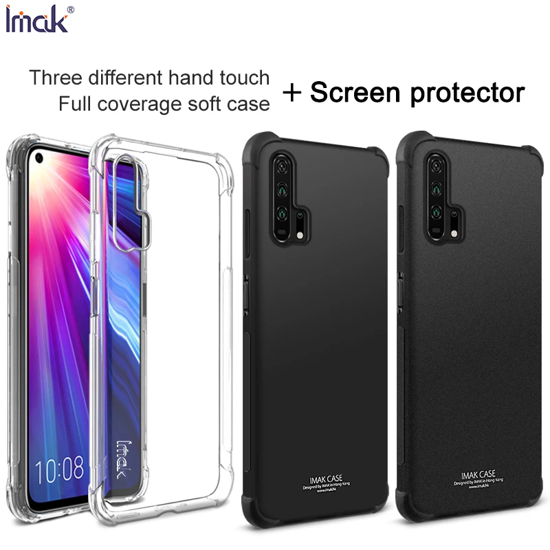 

For Huawei Honor 20 Pro Case IMAK Fitted Case Anti-dropping airbag protection Cover Soft TPU For Huawei Honor 20 Pro 6.26''