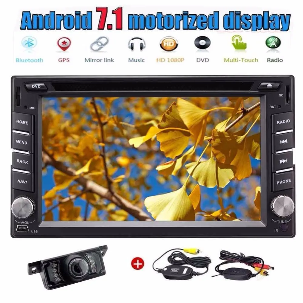 

Eincar 2 din Autoradio Android 7.1 Car PC Head Unit Radio Stereo GPS Navigation IN Dash DVD Player Bluetooth WIFI FM OBD2+Camera