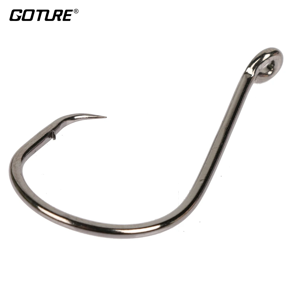 

50 Pieces Mustad Sea Big Game Fishing Hook 1/0 2/0 3/0 4/0 5/0 6/0 7/0 8/0 10/0 High Carbon Saltwater Boat Fishing Accessories
