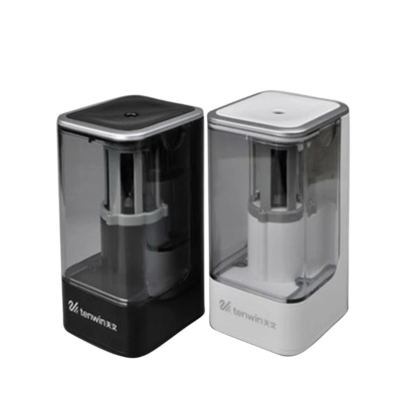 

Electric Pencil Sharpener Helical Blade Smart Stop One Hole Plug In Use 8006 High Quality
