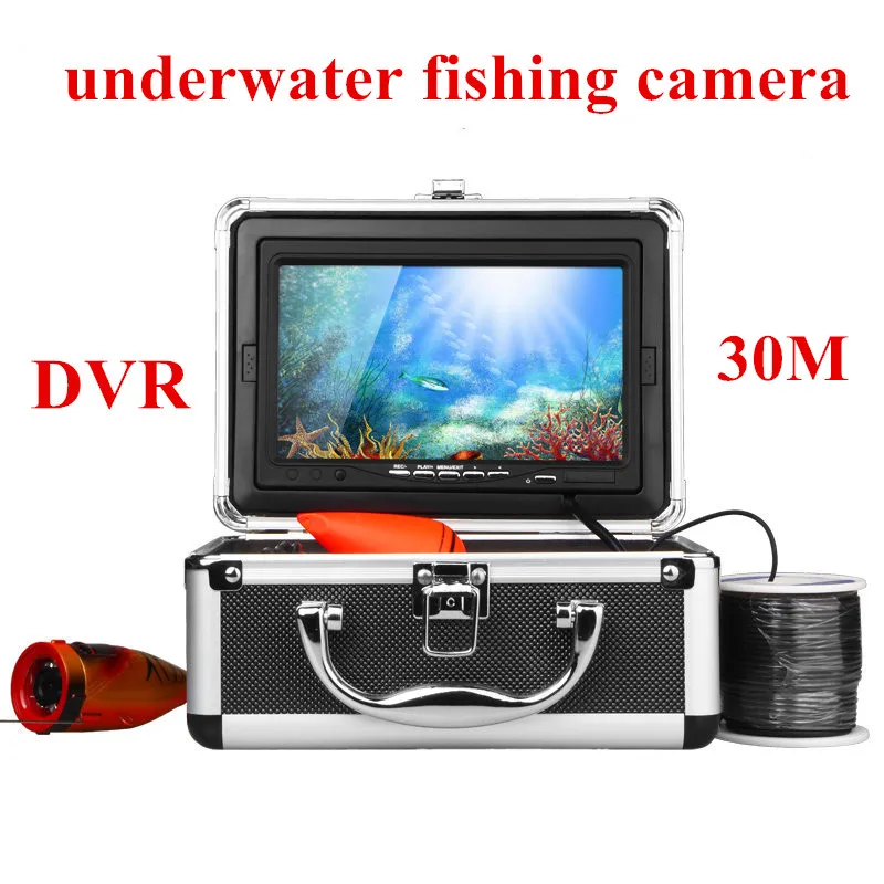 30m Cable Hd 1000 Tvl 7" Tft Color Lcd Underwater Fishing Camera Fish