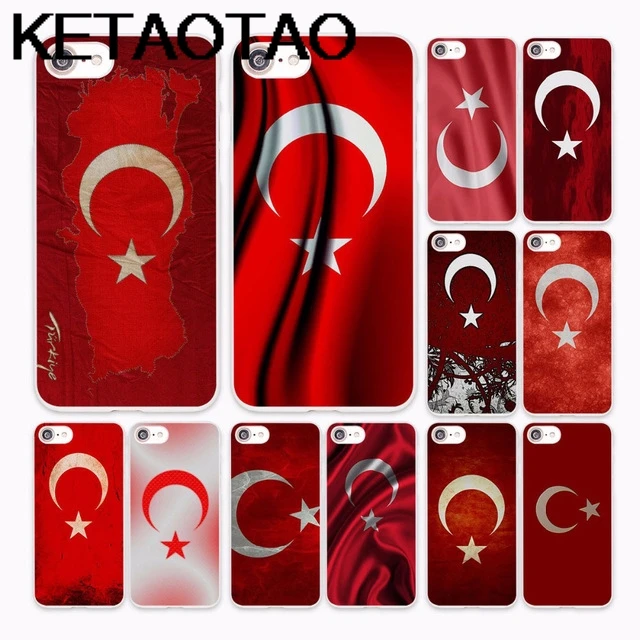 KETAOTAO retro turkey national flag Phone Cases for iPhone 4 5C 5S 6S 7 8 Plus XR XS Max Case Crystal Clear Soft TPU Cover | Мобильные