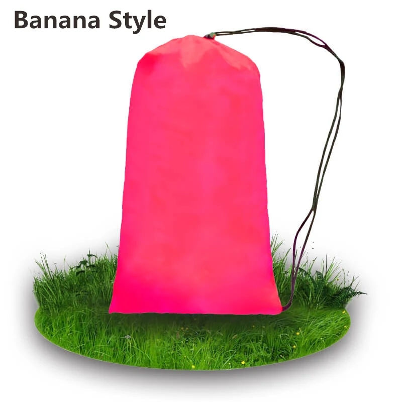 Портативный ленивый мешок надувной диван laybag надувной диван для внутреннего или наружного кемпинга оборудование надувной мешок лежак кровать спальный ленивый мешок - Цвет: Red Banana