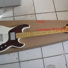 Горячая F tele 4 strings JAZZ bass Винтаж Белый джазовая бас-гитара-15-9