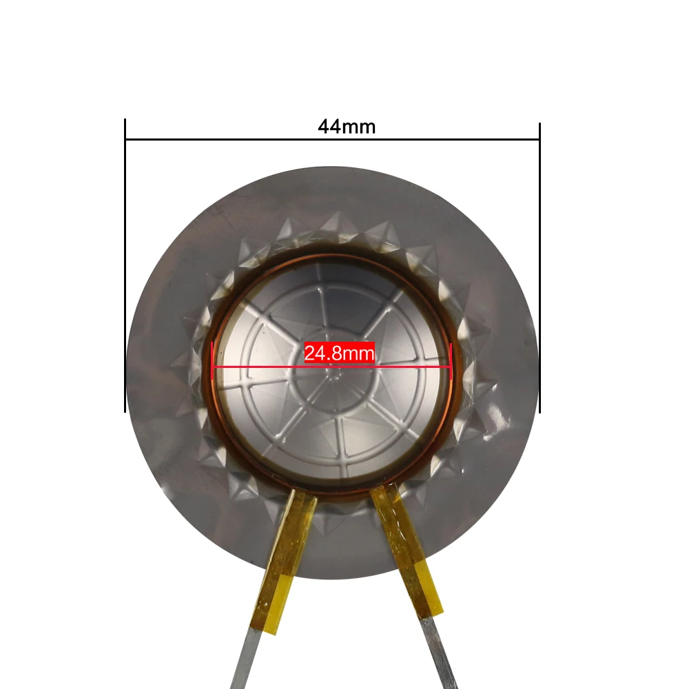 GHXAMP 24,8 мм твитеры Голосовая катушка импортная титановая диафрагма плоские провода 25 сердечник медная круглая спираль тройной ремонт 8 Ом DIY 2 шт