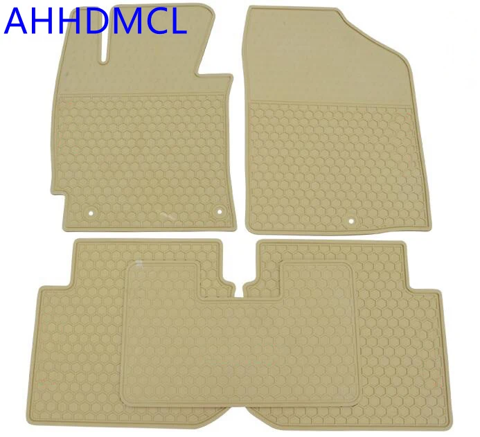 Car Rubber Floor Mats Anti Slip Mat Carpets Feet Pad For Hyundai